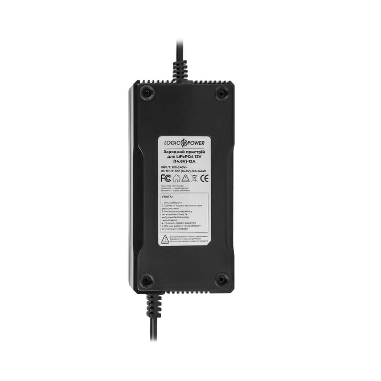 Мережевий зарядний пристрій для АКБ LogicPower LiFePO4 12V (14.6V)-12A-144W (14579) - фото 2