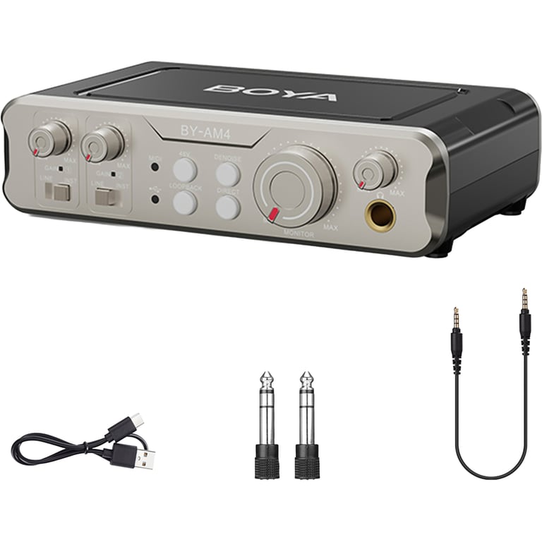 Аудіоінтерфейс Boya BY-AM4 - фото 4