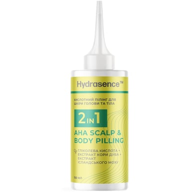 Скраб для шкіри голови Hydrasence AHA Scalp & Body Peeling Кислотний пілінг 2в1 150 мл (4823122903204) - фото 1