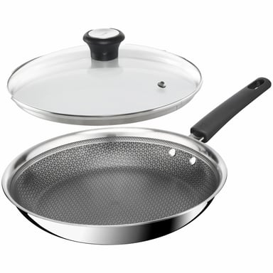 Сковорода Tefal Emotion+ Power 28 см з кришкою (SET_E3410655) - фото 1
