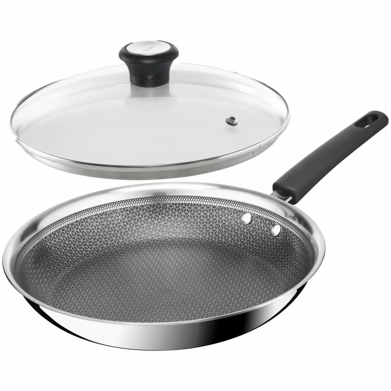 Сковорода Tefal Emotion+ Power 28 см з кришкою (SET_E3410655) - фото 1