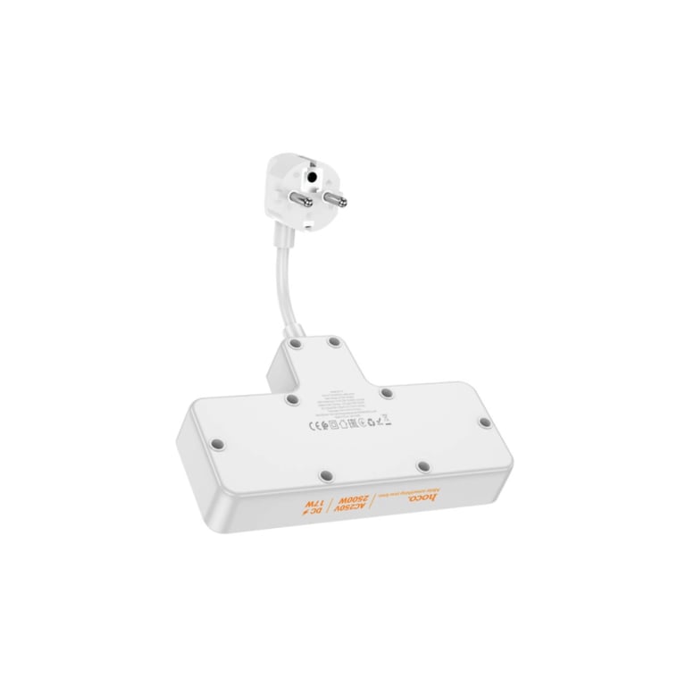 Мережевий фільтр живлення HOCO AC11A, 2 роз, 3 USB, USB-C, 17W, 1,5м Black (AC11AB) - фото 3