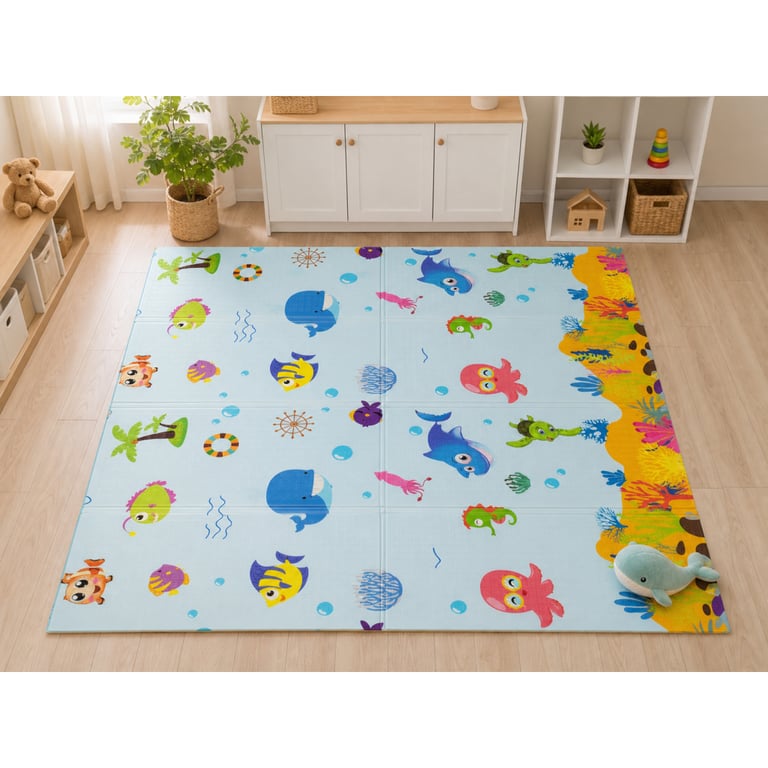 Дитячий килимок XoKo Childcare двосторонній термокилимок 200 × 180 х 0,8 см (XK-CHC-20-18-CRP1) - фото 9
