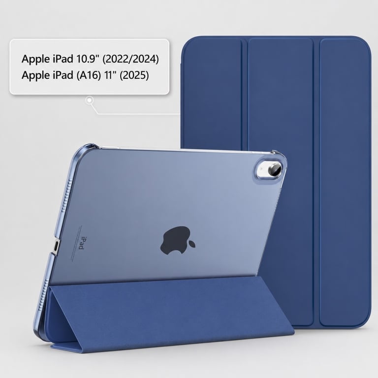 Чохол до планшета BeCover Tri Fold Hard Apple iPad 10.9" (2022/2024)/iPad (А16) 2025 11" Deep Blue (716119) - фото 2