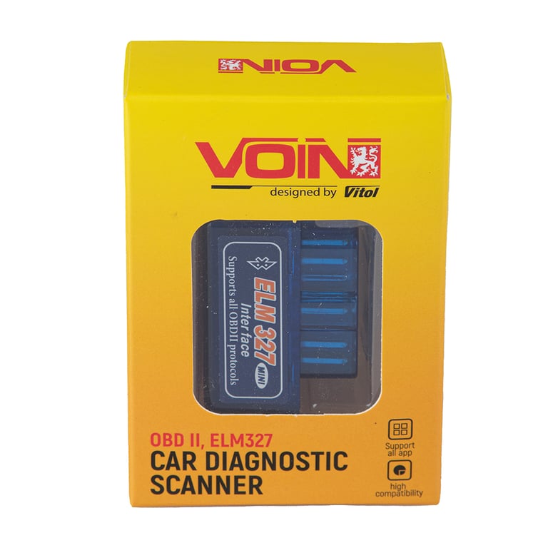 Автосканер VOIN ELM-32721, OBD II, ELM327, v2.1 (ELM-32721) - фото 3