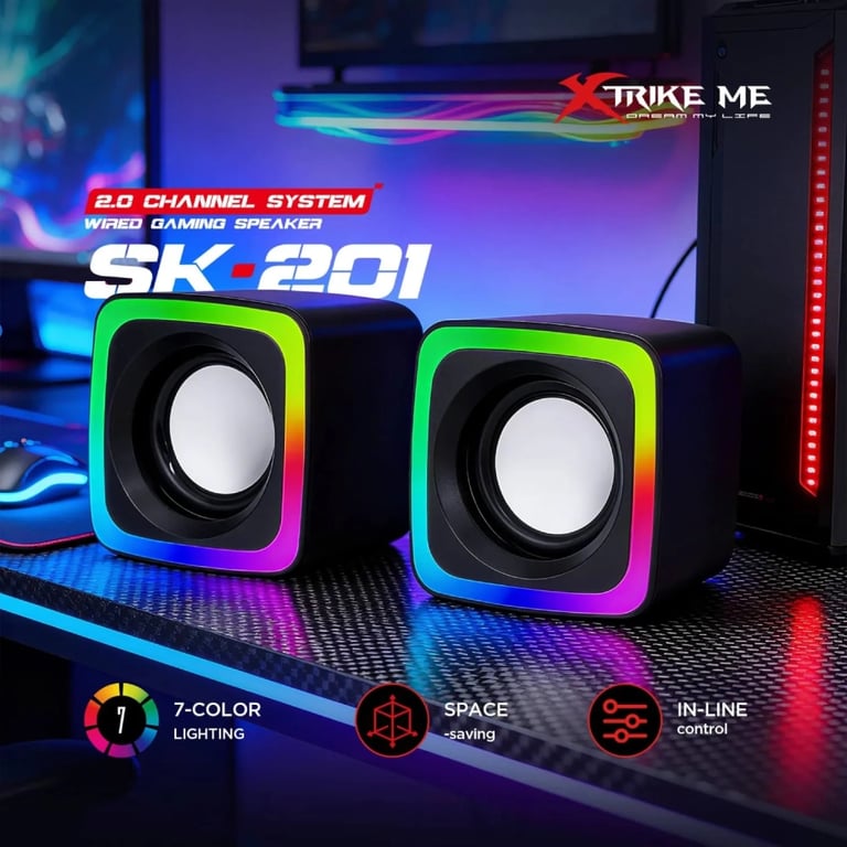 Акустична система Xtrike ME SK-201 Black (SK-201) - фото 4