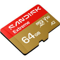 Карта пам'яті SanDisk 64GB microSDXC C10 UHS-I U3 A2 V30 R170/W80MB/s Extreme GO (SDSQXGN-064G-GN6MN) - фото 2