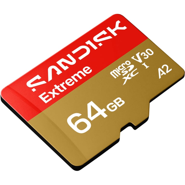 Карта пам'яті SanDisk 64GB microSDXC C10 UHS-I U3 A2 V30 R170/W80MB/s Extreme GO (SDSQXGN-064G-GN6MN) - фото 2