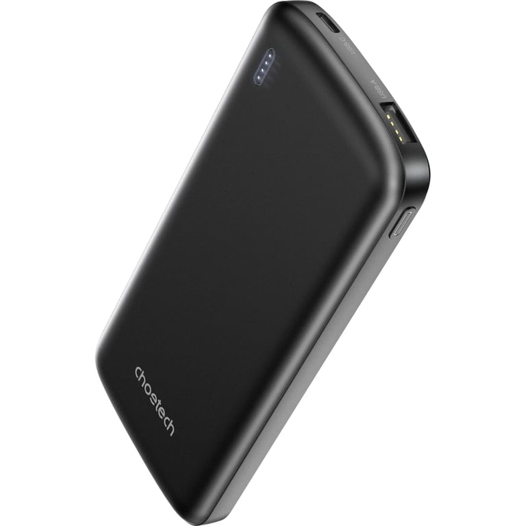 Батарея універсальна Choetech 10000mAh, 12W, USB-A, USB-C, Black (B850-ACBK) - фото 3