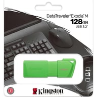 USB флеш накопичувач Kingston 128GB DataTraveler Exodia M Green USB 3.2 (KC-U2L128-7LG) - фото 4
