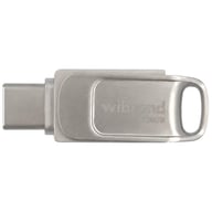 USB флеш накопичувач Wibrand 128GB Bee Silver USB 3.2/Type-C (WI3.2TC/BE128TC039S) - фото 1