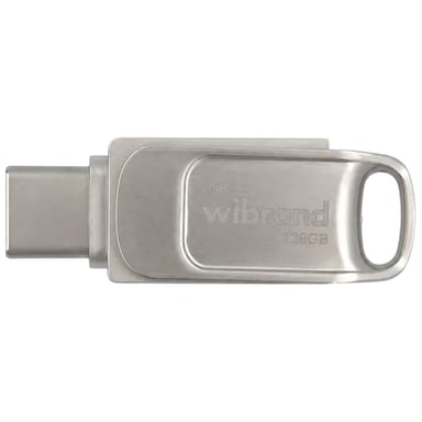 USB флеш накопичувач Wibrand 128GB Bee Silver USB 3.2/Type-C (WI3.2TC/BE128TC039S) - фото 1