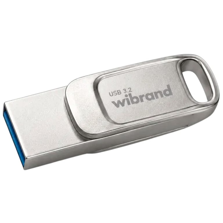 USB флеш накопичувач Wibrand 128GB Bee Silver USB 3.2/Type-C (WI3.2TC/BE128TC039S) - фото 2