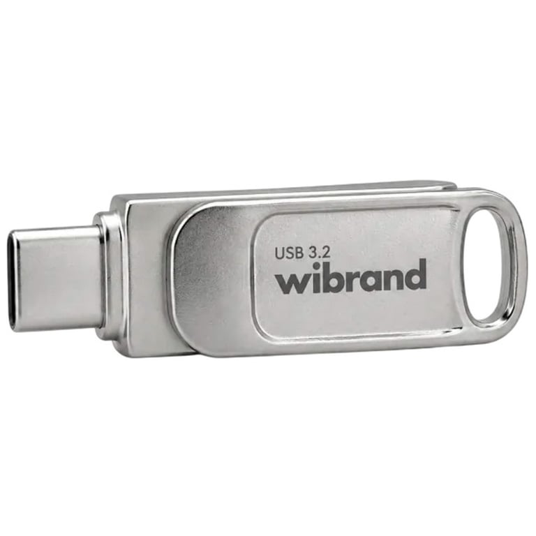 USB флеш накопичувач Wibrand 128GB Bee Silver USB 3.2/Type-C (WI3.2TC/BE128TC039S) - фото 3