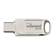 USB флеш накопичувач Wibrand 256GB Bee Silver USB 3.2/Type-C (WI3.2TC/BE256TC039S) - фото 1