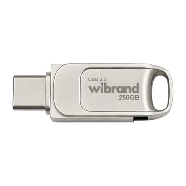USB флеш накопичувач Wibrand 256GB Bee Silver USB 3.2/Type-C (WI3.2TC/BE256TC039S) - фото 1