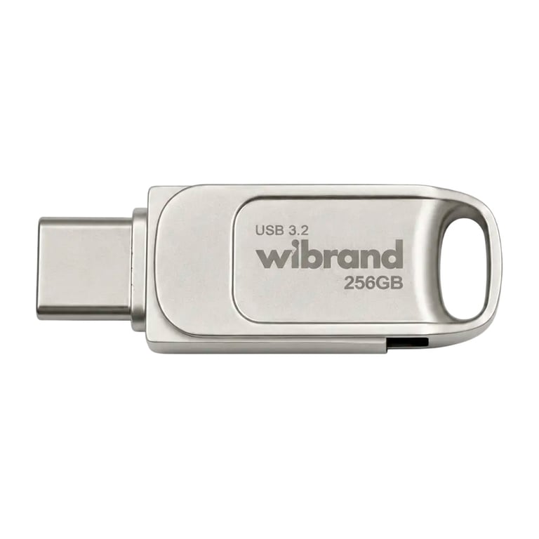 USB флеш накопичувач Wibrand 256GB Bee Silver USB 3.2/Type-C (WI3.2TC/BE256TC039S) - фото 1