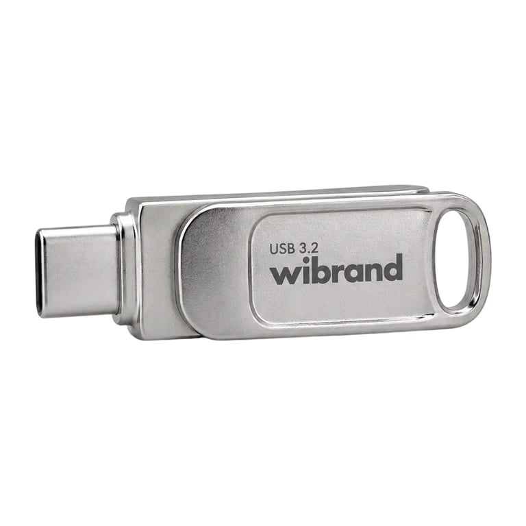 USB флеш накопичувач Wibrand 256GB Bee Silver USB 3.2/Type-C (WI3.2TC/BE256TC039S) - фото 2