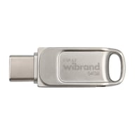 USB флеш накопичувач Wibrand 64GB Bee Silver USB 3.2/Type-C (WI3.2TC/BE64TC039S) - фото 1