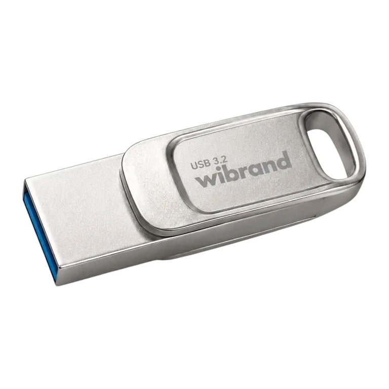 USB флеш накопичувач Wibrand 64GB Bee Silver USB 3.2/Type-C (WI3.2TC/BE64TC039S) - фото 3