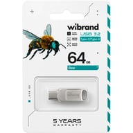 USB флеш накопичувач Wibrand 64GB Bee Silver USB 3.2/Type-C (WI3.2TC/BE64TC039S) - фото 4