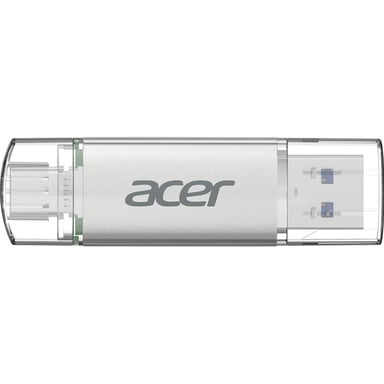 USB флеш накопичувач Acer 32GB UP300 Silver USB 3.2/Type-C (BL.9BWWA.588) - фото 1