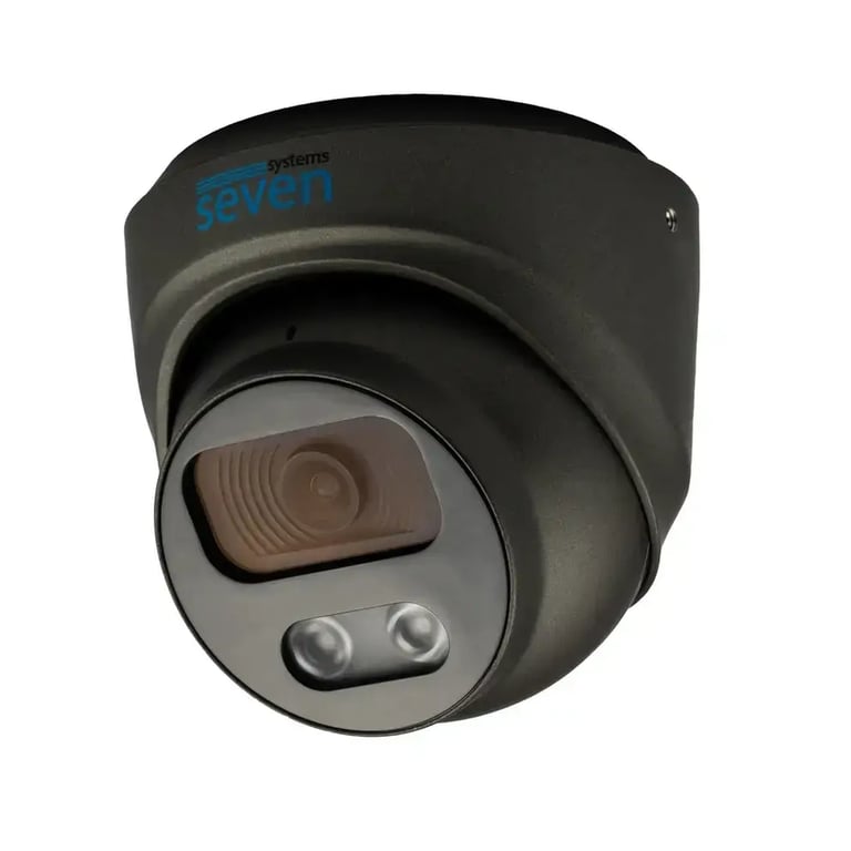 Камера відеоспостереження SEVEN Systems IP7215PA-DL (2.8) black - фото 2