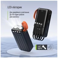 Батарея універсальна ColorWay 20 000 mAh PowerHub PD/22.5W, QC/4.0, Black (CW-PB200LP07BK) - фото 7