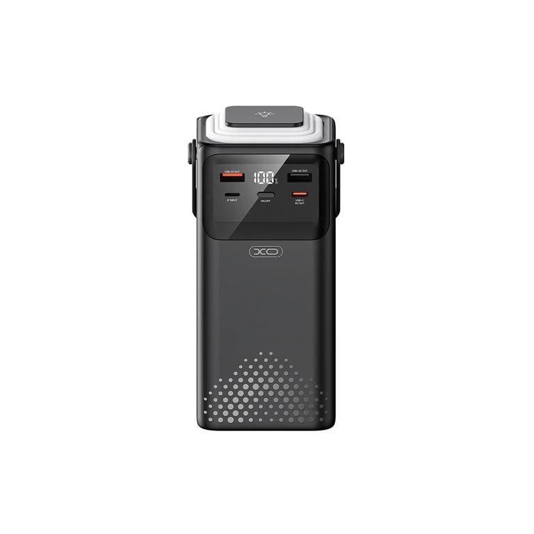 Батарея універсальна XO 50000mAh, PD/20W, QC/22,5W, Lamp, black (XO-PR286-BK) - фото 2