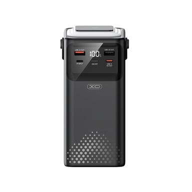 Батарея універсальна XO 80000mAh, PD/20W, QC/22,5W, Lamp, black (XO-PR287-BK) - фото 1