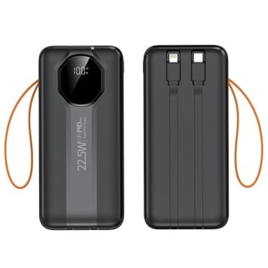 Батарея універсальна XoKo 30000mAh, 22,5W, PD, QC, black (WK-CK-018) - фото 1