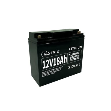 Батарея LiFePo4 Matrix 12.8V-18Ah 230.4Wh (MLR 1218) - фото 1