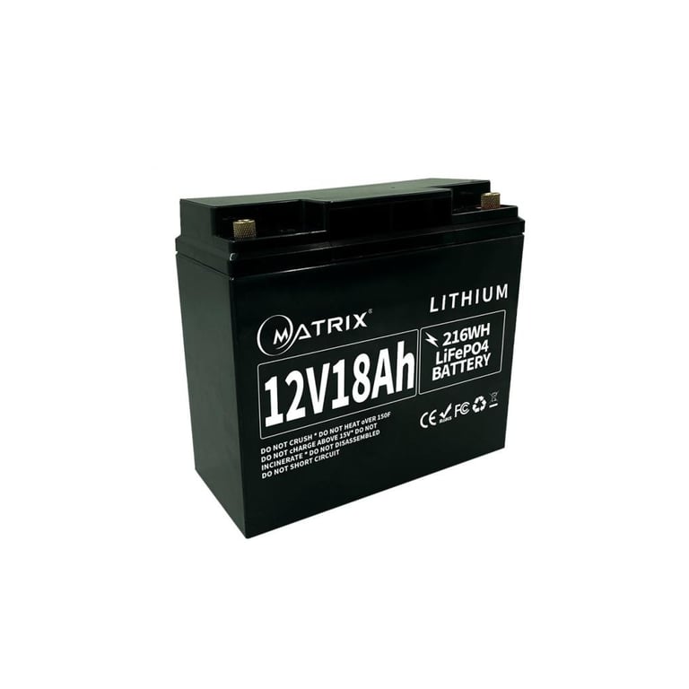 Батарея LiFePo4 Matrix 12.8V-18Ah 230.4Wh (MLR 1218) - фото 1