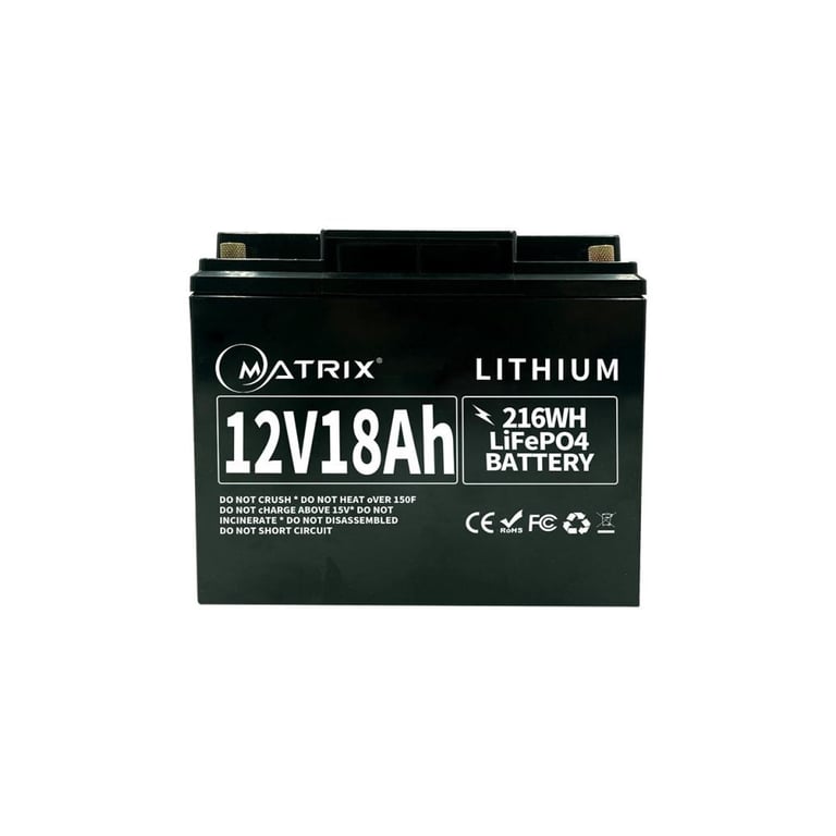 Батарея LiFePo4 Matrix 12.8V-18Ah 230.4Wh (MLR 1218) - фото 2