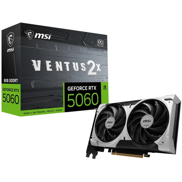 Відеокарта MSI GeForce RTX5060 8Gb VENTUS 2X OC V1 (RTX 5060 8G VENTUS 2X OC V1) - фото 5