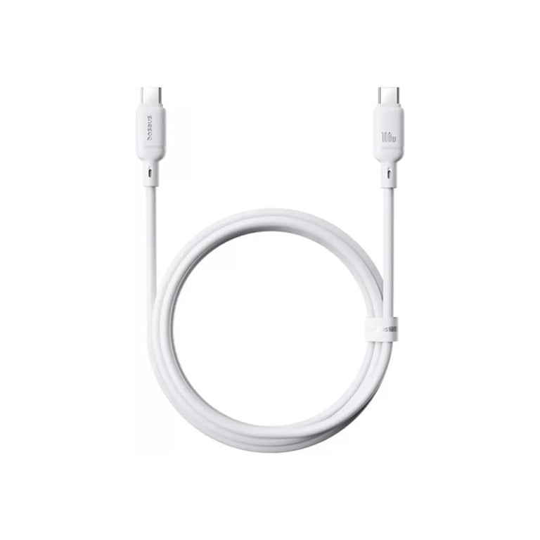 Дата кабель USB-C to USB-C 1.0m 100W white Baseus (P10377704213-00) - фото 1
