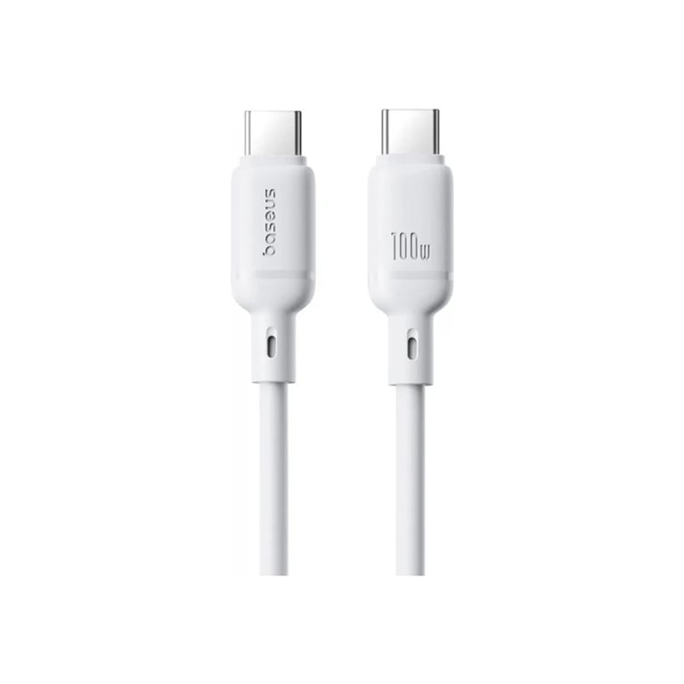 Дата кабель USB-C to USB-C 1.0m 100W white Baseus (P10377704213-00) - фото 2