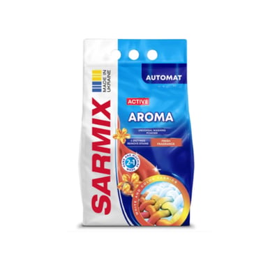Пральний порошок Sarmix Active Aroma Для всіх типів прання 4 кг (4820268105714) - фото 1