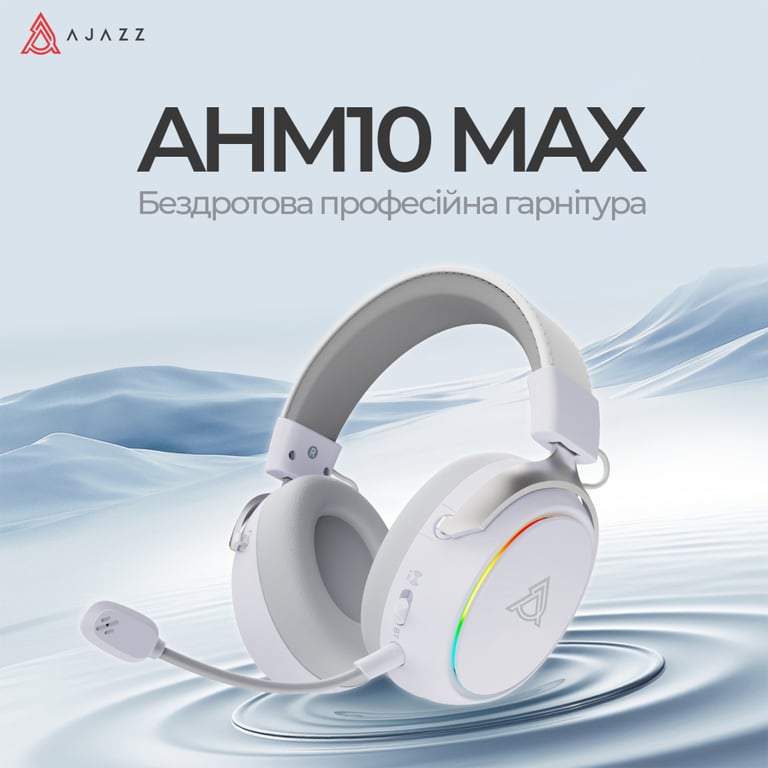 Навушники Ajazz AHM10 Max White (AHM10-MAX-W) - фото 7
