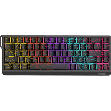 Клавіатура Ajazz NacodeX NK68 V2 Red Switch LED USB UA Black (NK68-V2-R-S-B) - фото 1
