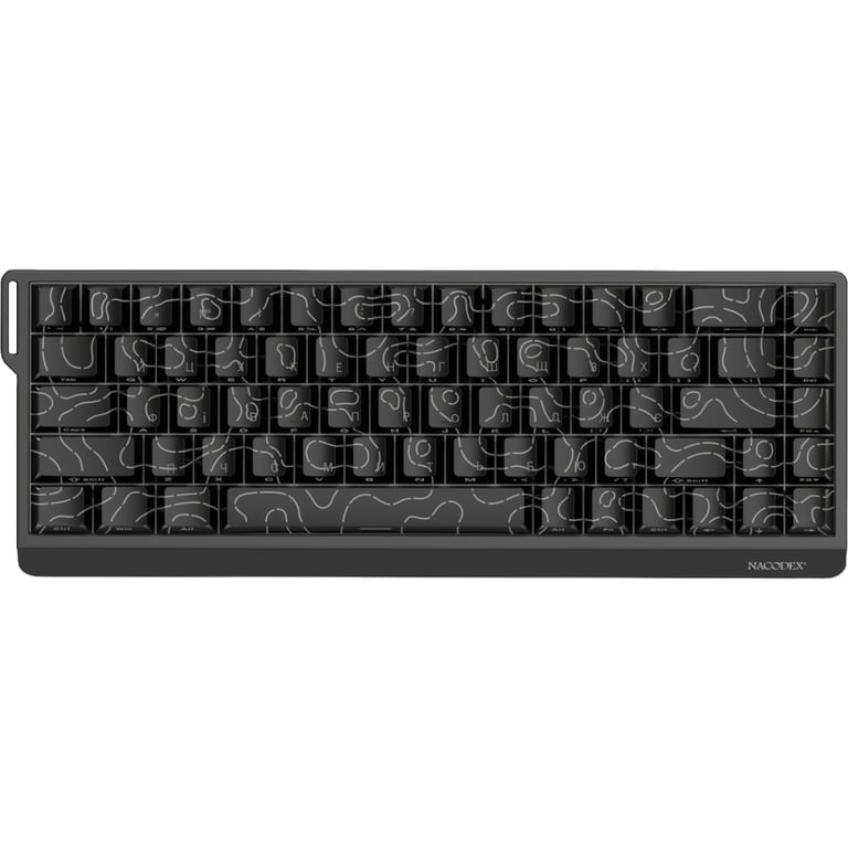 Клавіатура Ajazz NacodeX NK68 V2 Red Switch LED USB UA Black (NK68-V2-R-S-B) - фото 2