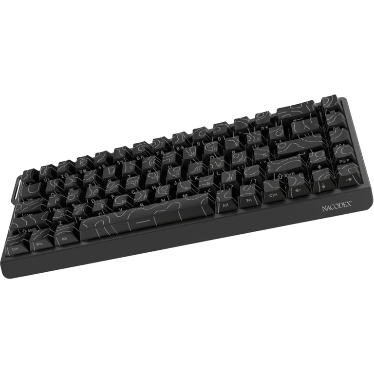 Клавіатура Ajazz NacodeX NK68 V2 Red Switch LED USB UA Black (NK68-V2-R-S-B) - фото 4