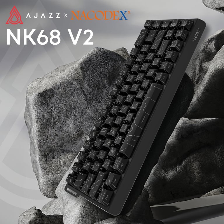 Клавіатура Ajazz NacodeX NK68 V2 Red Switch LED USB UA Black (NK68-V2-R-S-B) - фото 5