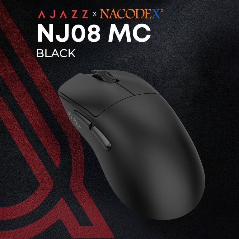 Мишка Ajazz x Nacodex NJ08-MC Wireless/Bluetooth/USB Black (NJ08-MC-B) - фото 6