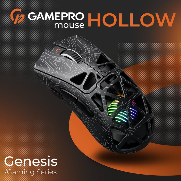 Мишка GamePro Genesis Hollow Wireless/Bluetooth/USB Black (GM870HB) - фото 6