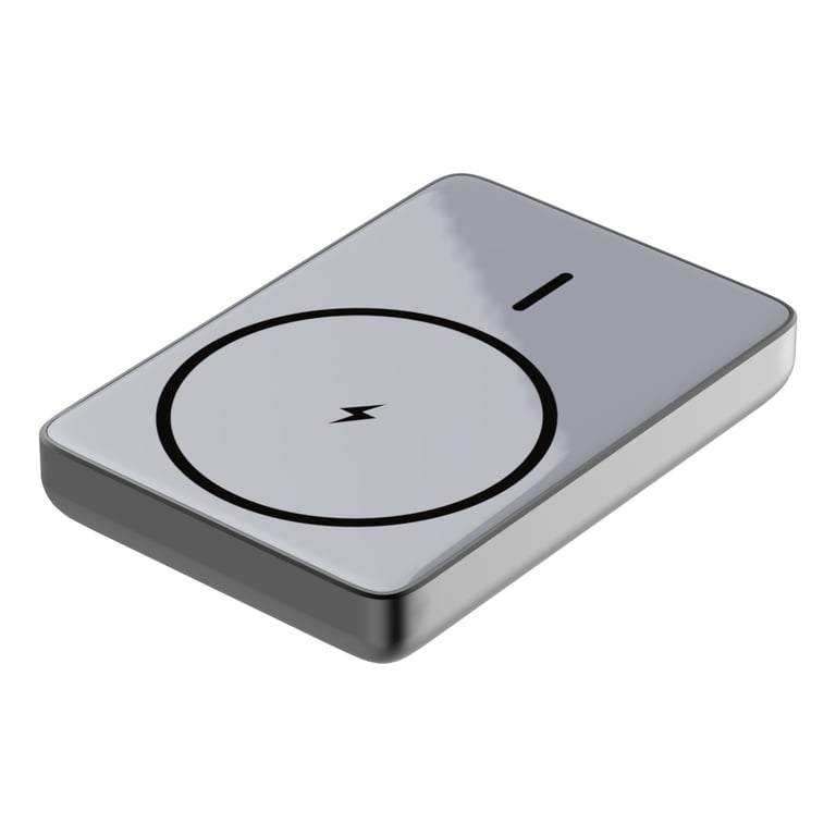 Батарея універсальна Atria 10000mAh, PD/20W, 15W Wireless MagSafe, Black (WPD-W72B) - фото 3