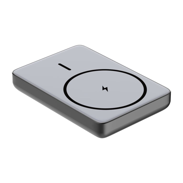 Батарея універсальна Atria 10000mAh, PD/20W, 15W Wireless MagSafe, Black (WPD-W72B) - фото 4