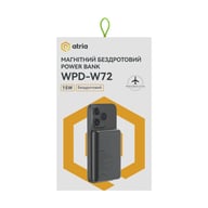 Батарея універсальна Atria 10000mAh, PD/20W, 15W Wireless MagSafe, Black (WPD-W72B) - фото 8