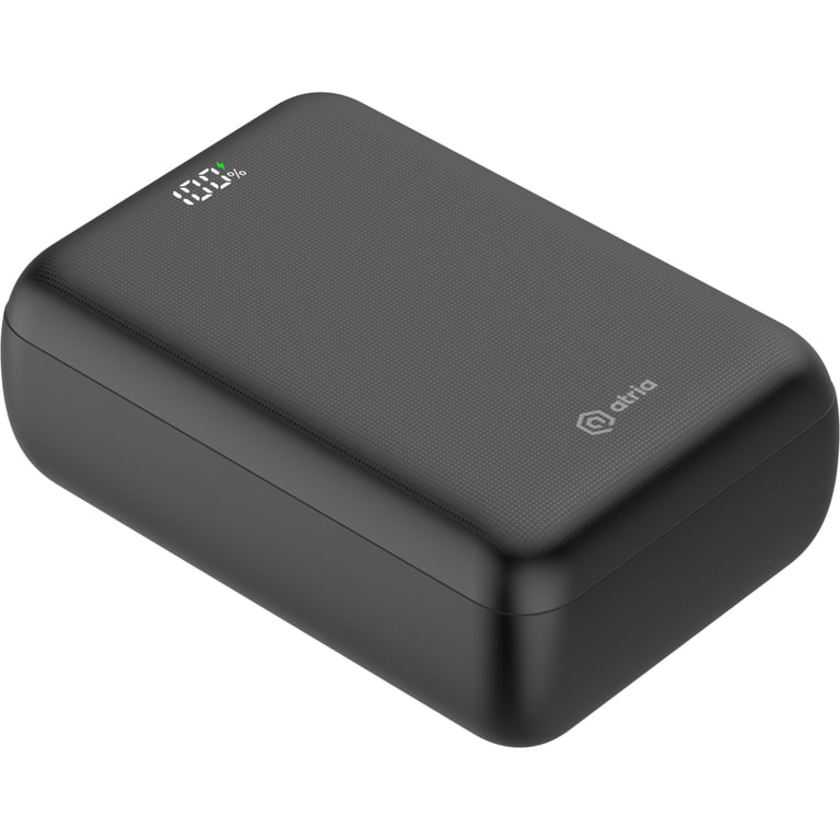 Батарея універсальна Atria 30000mAh, PD/22.5W, QC/3.0 (WPD-P93) - фото 1