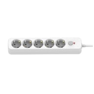 Мережевий фільтр живлення ColorWay CCA-3G1MM 5 розеток, 2m White (CW-PSEA1052W) - фото 2